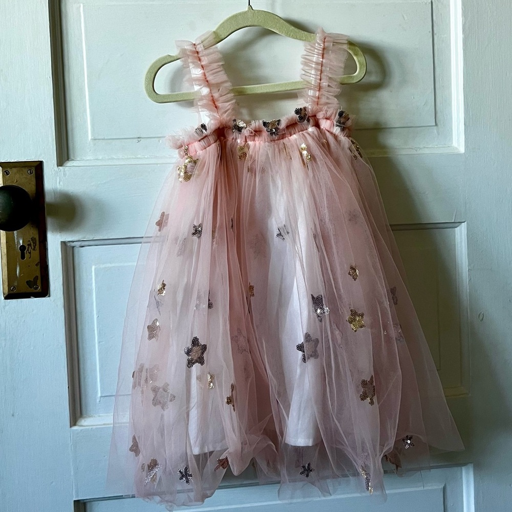 Elisabeth + Faith fluffy dress. Size 4T